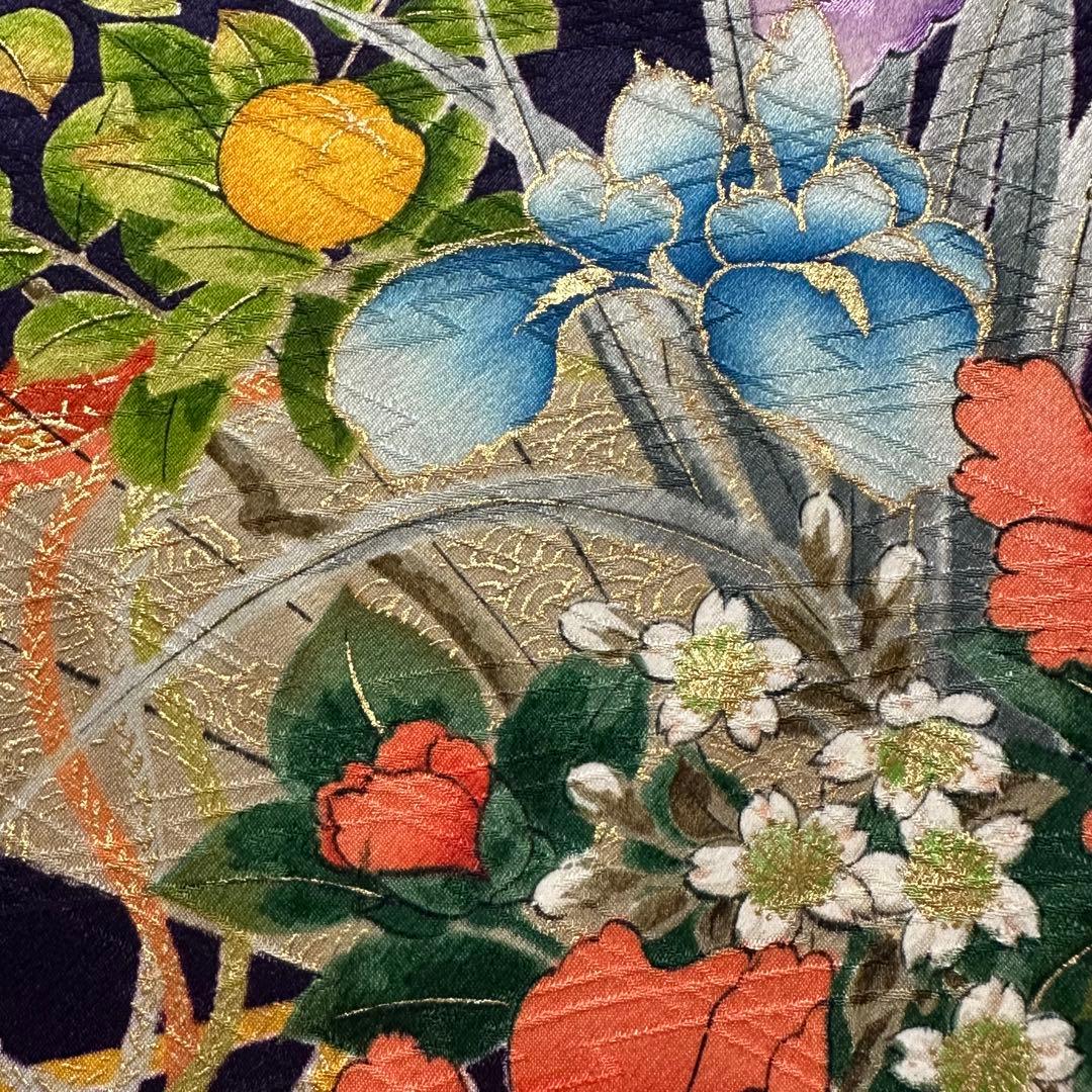 ★豪華絢爛手描き大振袖‼️三越扱い　袋帯他　6点セット