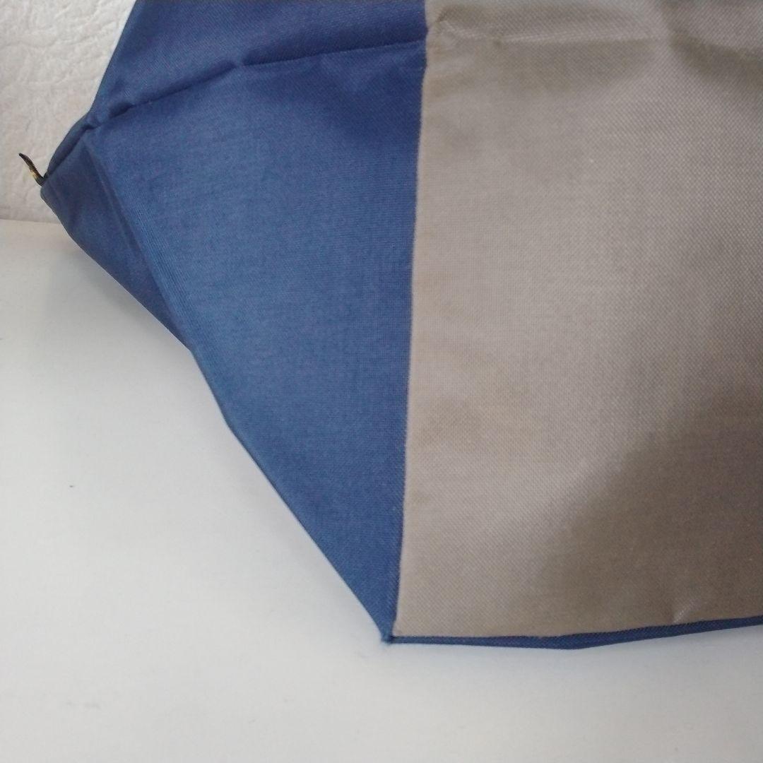 エルベシャプリエ 1028N 舟形トートバッグ　ネイビー×カーキ