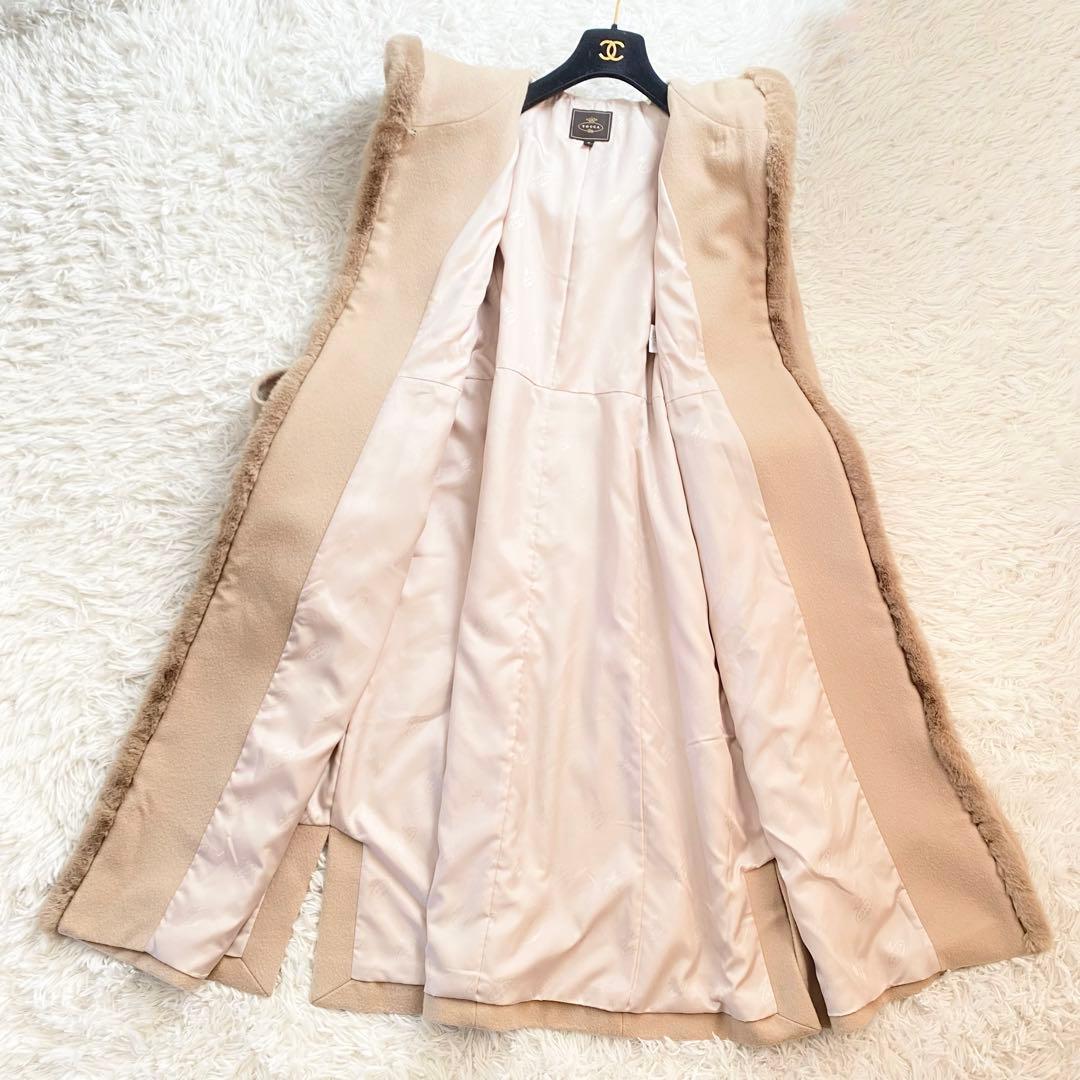いちごちゃん✨️極美品TOCCA ロングガウンコート フード