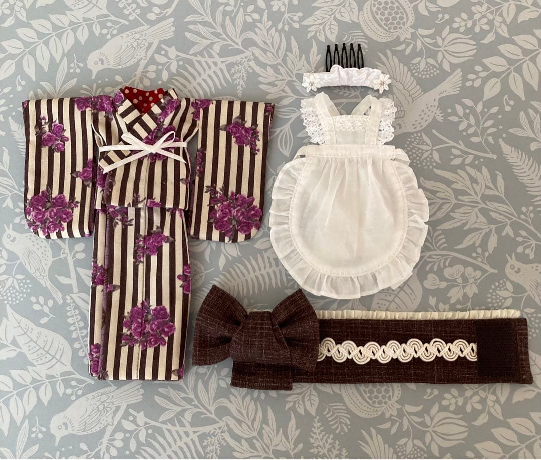 ブライスアウトフィット　カフェ女給さん　黄　紫　リゾートドレスセット　KOKKA