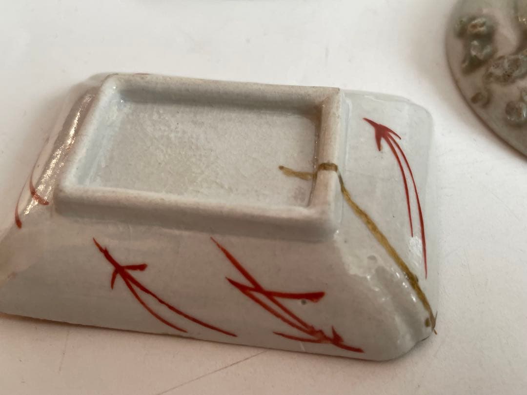 骨董　アンティーク　古伊万里　染付　色絵　豆皿　小皿　いろいろ　アソート