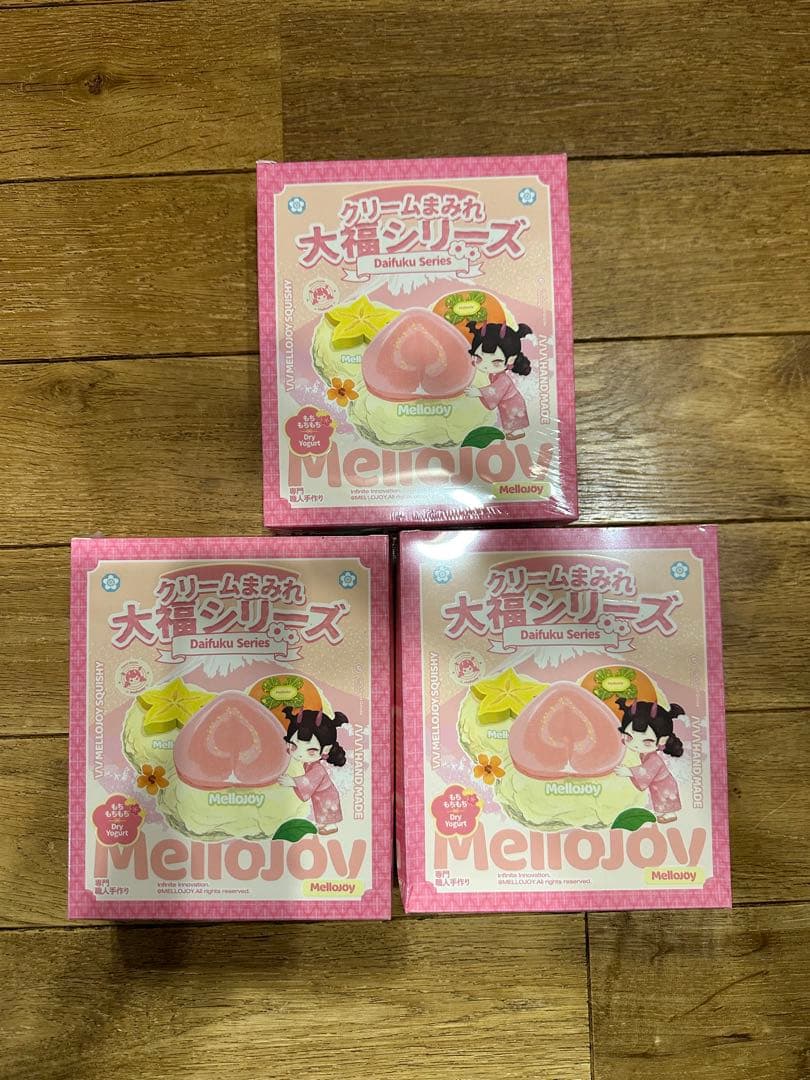 Mellojoy 大福シリーズ 3個 スクイーズ メロジョイ
