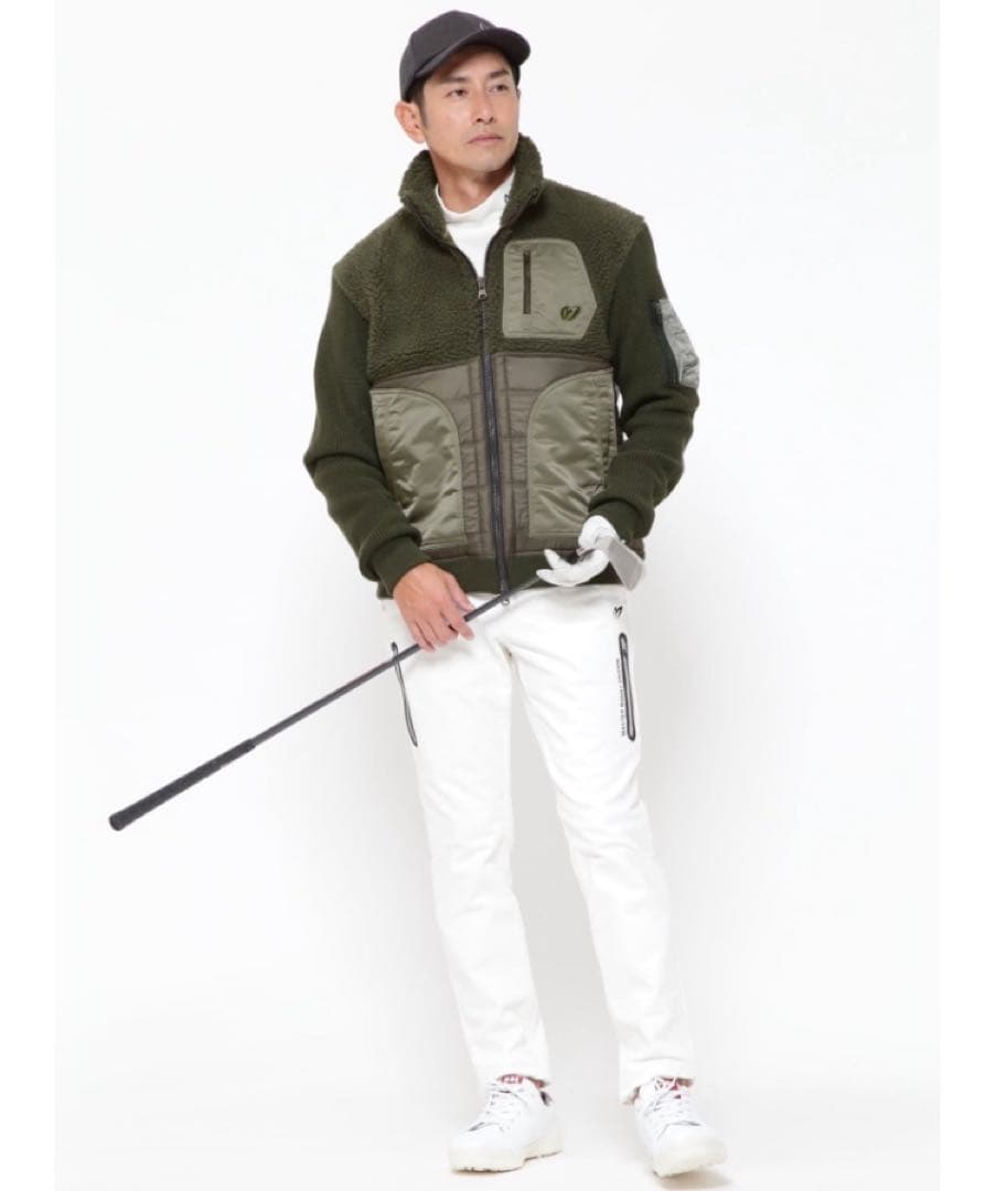 美品！MASTER BUNNY EDITION ボアブルゾン　カーキ　M