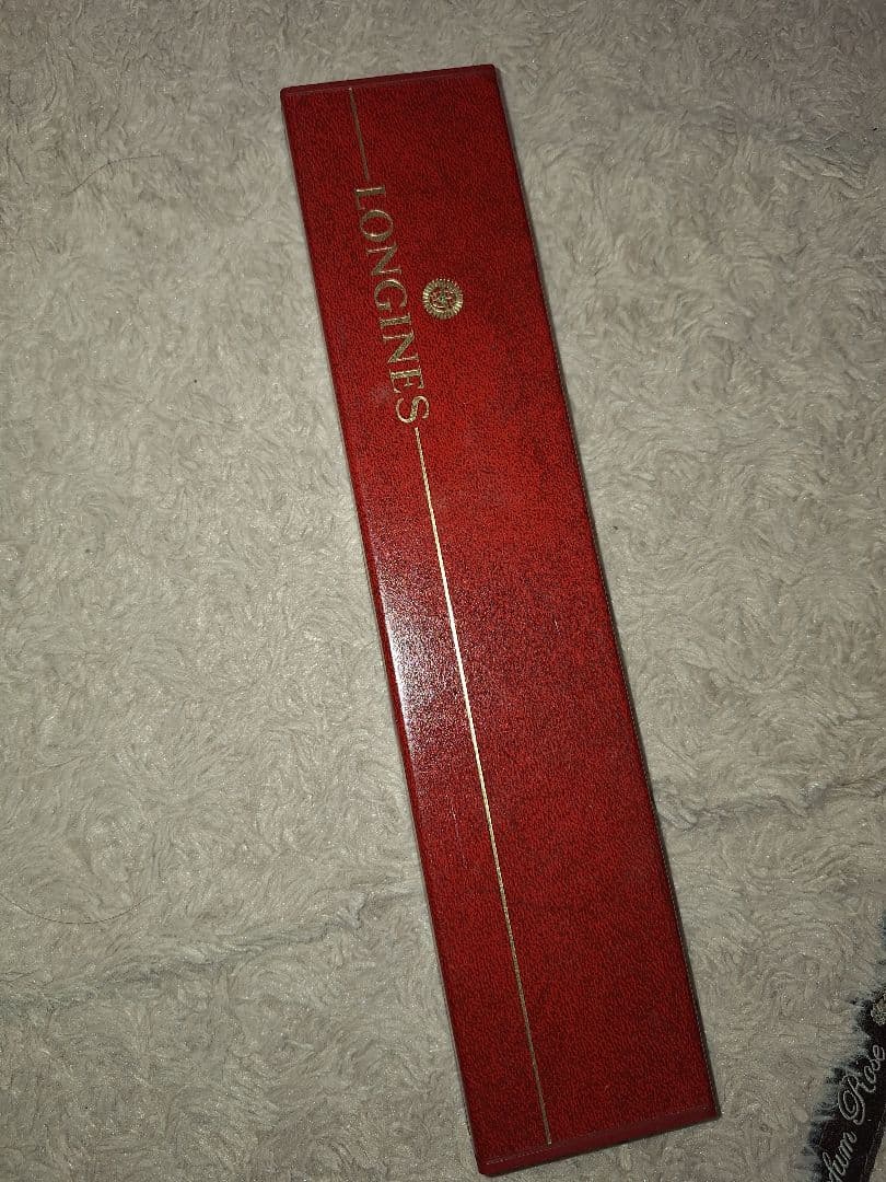 不動品　希少LONGINESロンジン 腕時計 文字盤ゴールド　ケース付き