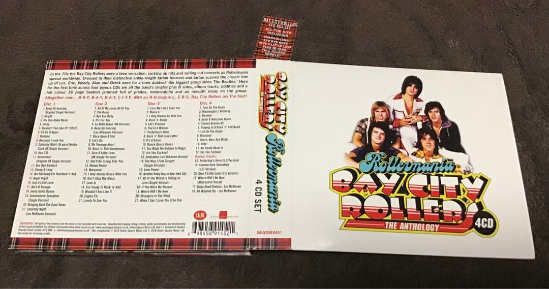 美品❗️究極アンソロジー4CD『ベイ・シティ・ローラーズ/Rollermania』