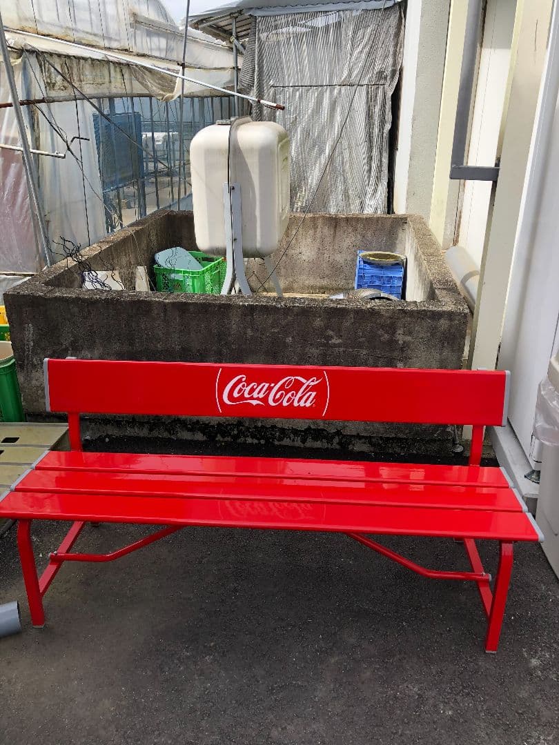 Coca-Cola ロゴ入ベンチ