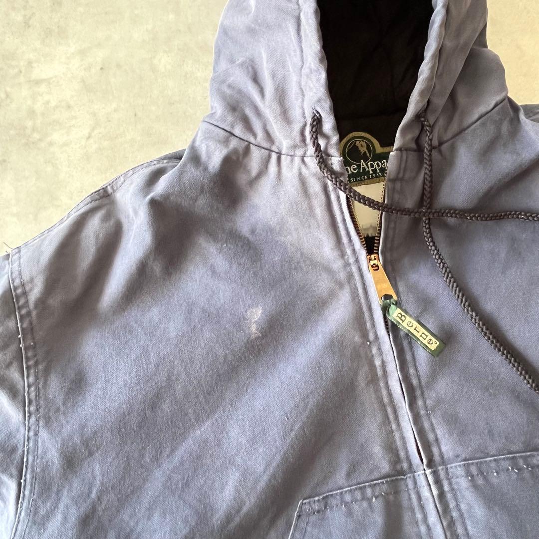 90s Berne Apparel ダック生地ワークジャケット　フェードネイビー