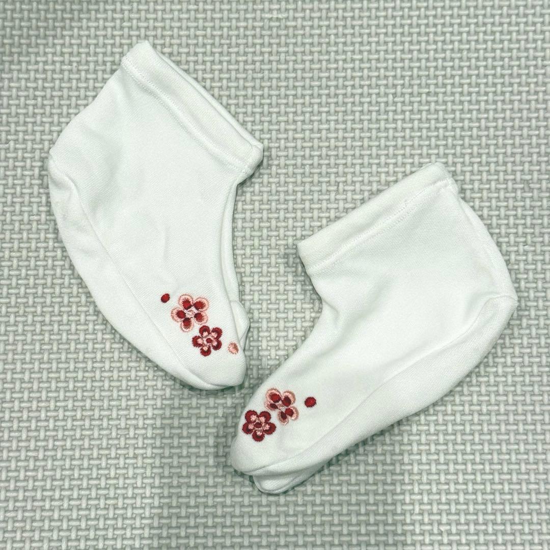 七五三　3歳　被布　フルセット　花柄　【おまけ　足袋、草履バンド付き】