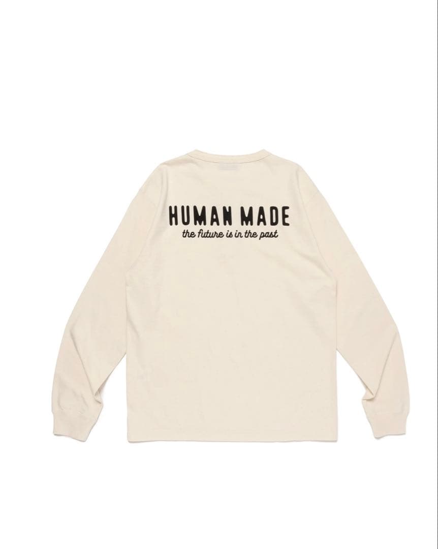 トップス HUMAN MADE Henley Neck L/S T-Shirt White