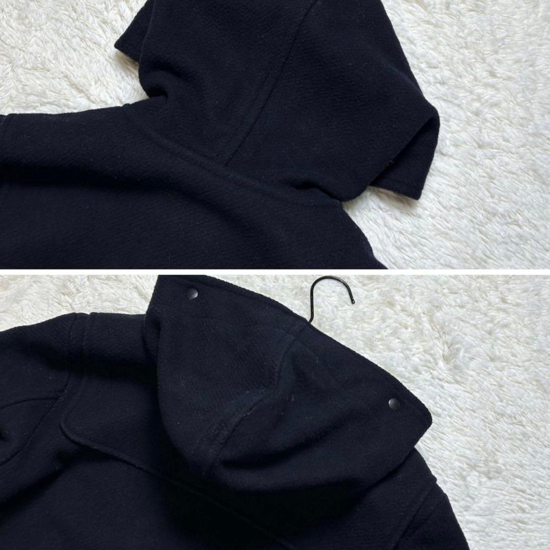 BEAMS BOY メルトンロングダッフルコート ネイビー