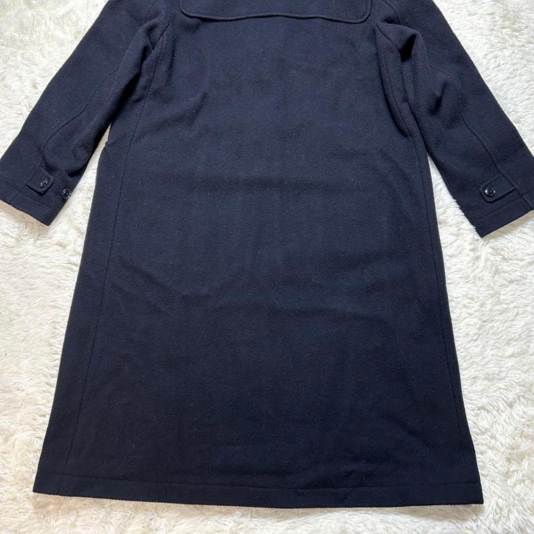 BEAMS BOY メルトンロングダッフルコート ネイビー