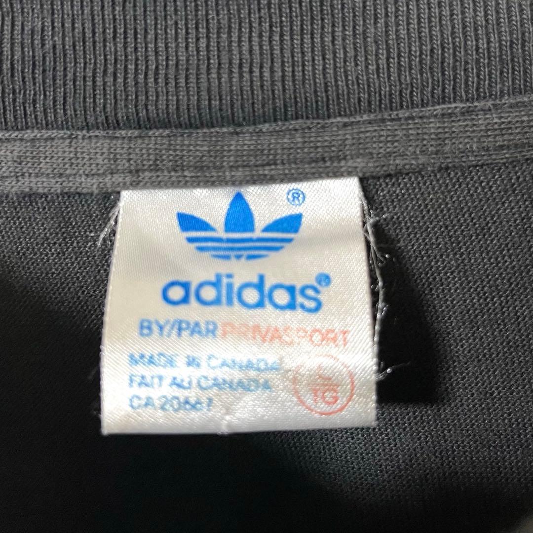 カナダ製 古着 90's アディダス 両面プリント ロンT Tシャツ 常田大希