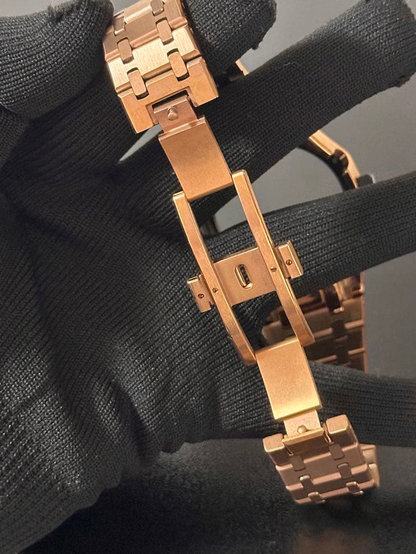 【1点物】G-SHOCK カスタム ベゼル ベルト GA2100 ローズ黒