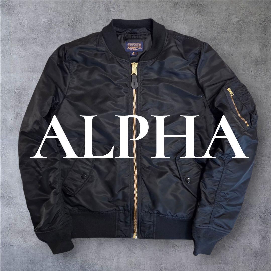 ALPHA INDUSTRIES MA-1 フライトジャケット オールブラック