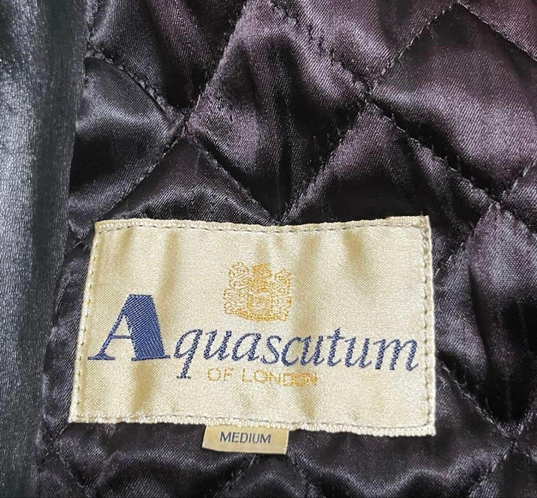 ※MC5 Aquasqutum 中綿レザーカーコート ブラック フランス製 M