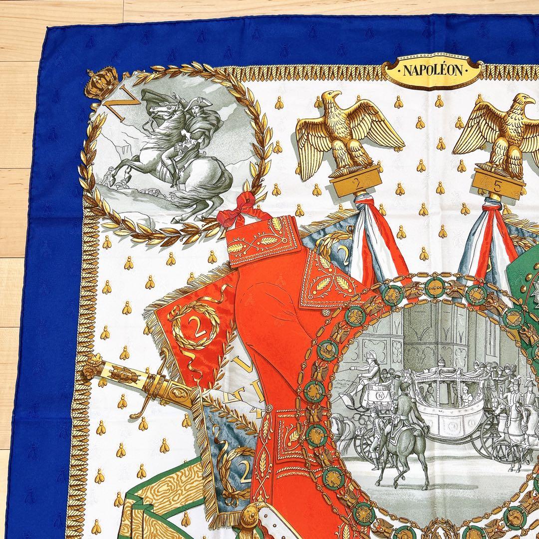 HERMES エルメス カレ90 NAPOLEON ナポレオン シルク100%