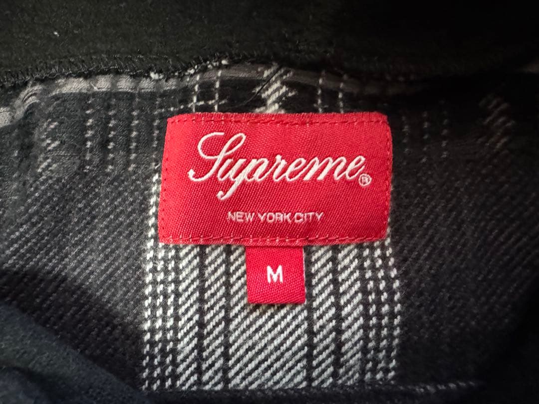 SUPREME フード付きチェックシャツ