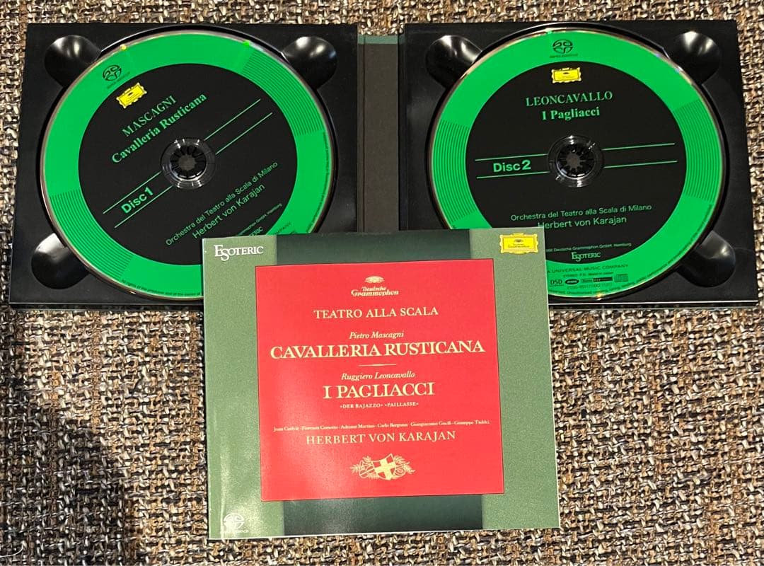 廃盤SACD/エソテリック/カラヤン/カヴァレリア・ルスティカーナ＆道化師/
