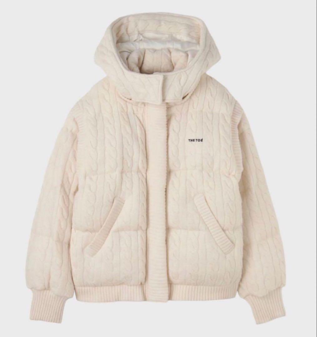 【☆ミさん専用】thetoe Shard Knit Down White