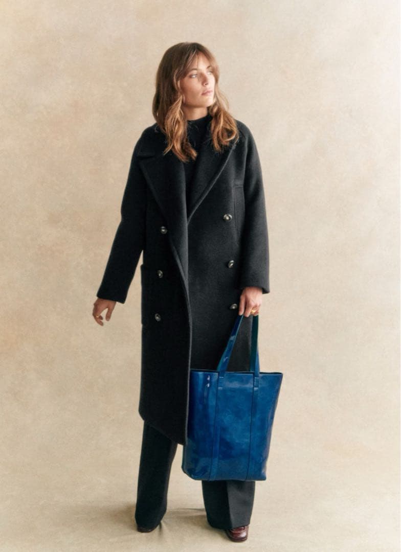 専用ページ‼️Sezane Tom Coat ロングコート　ウール　34 黒