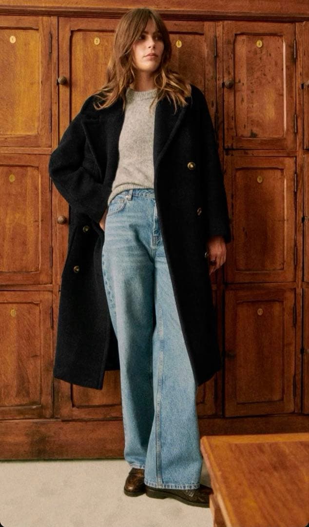 専用ページ‼️Sezane Tom Coat ロングコート　ウール　34 黒