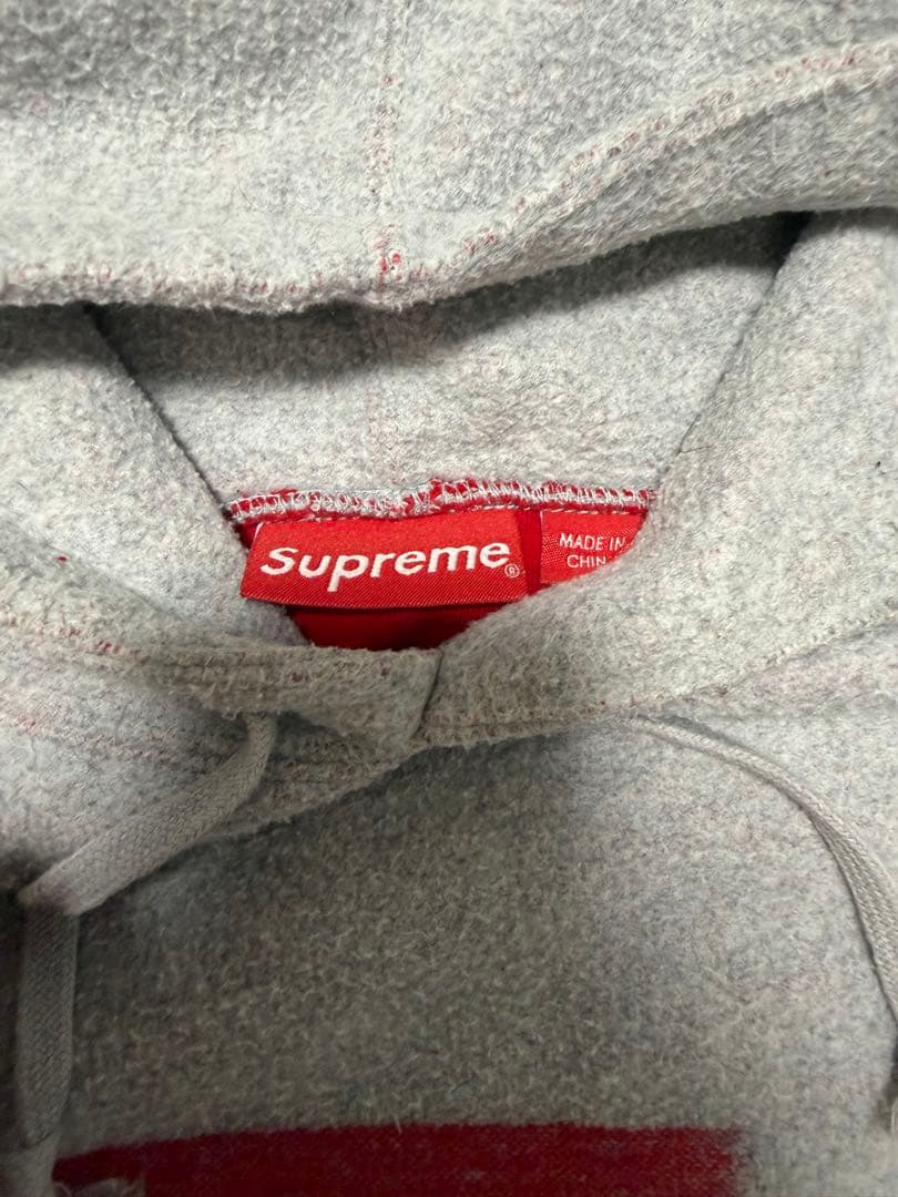 Supreme グレー フーディ Large