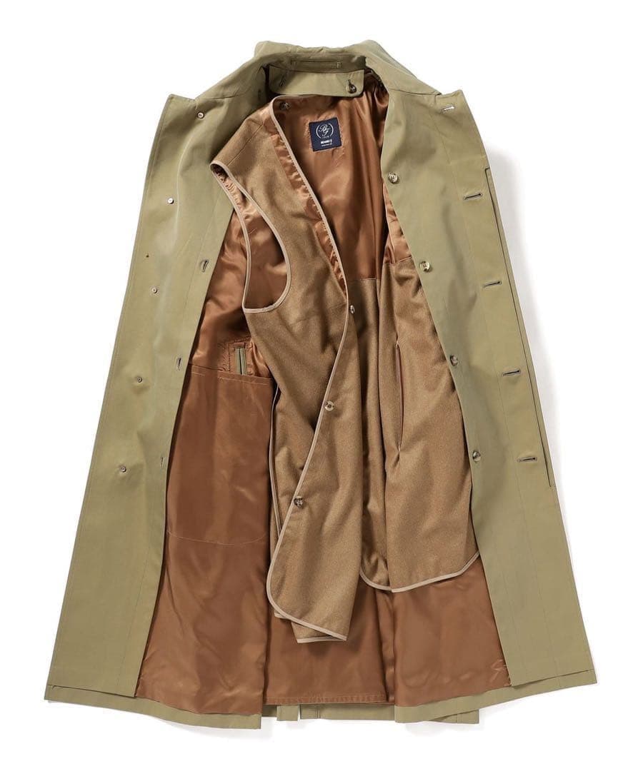 【極美品】BEAMS F ビームス シングル ラグランスリーブ ベルテッドコート
