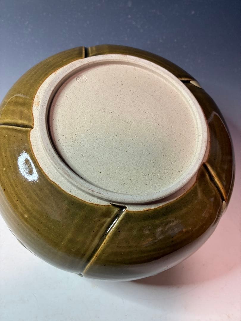 り*ん様 萬古焼　即中斎好み捻り梅水指　最終値下げ‼️