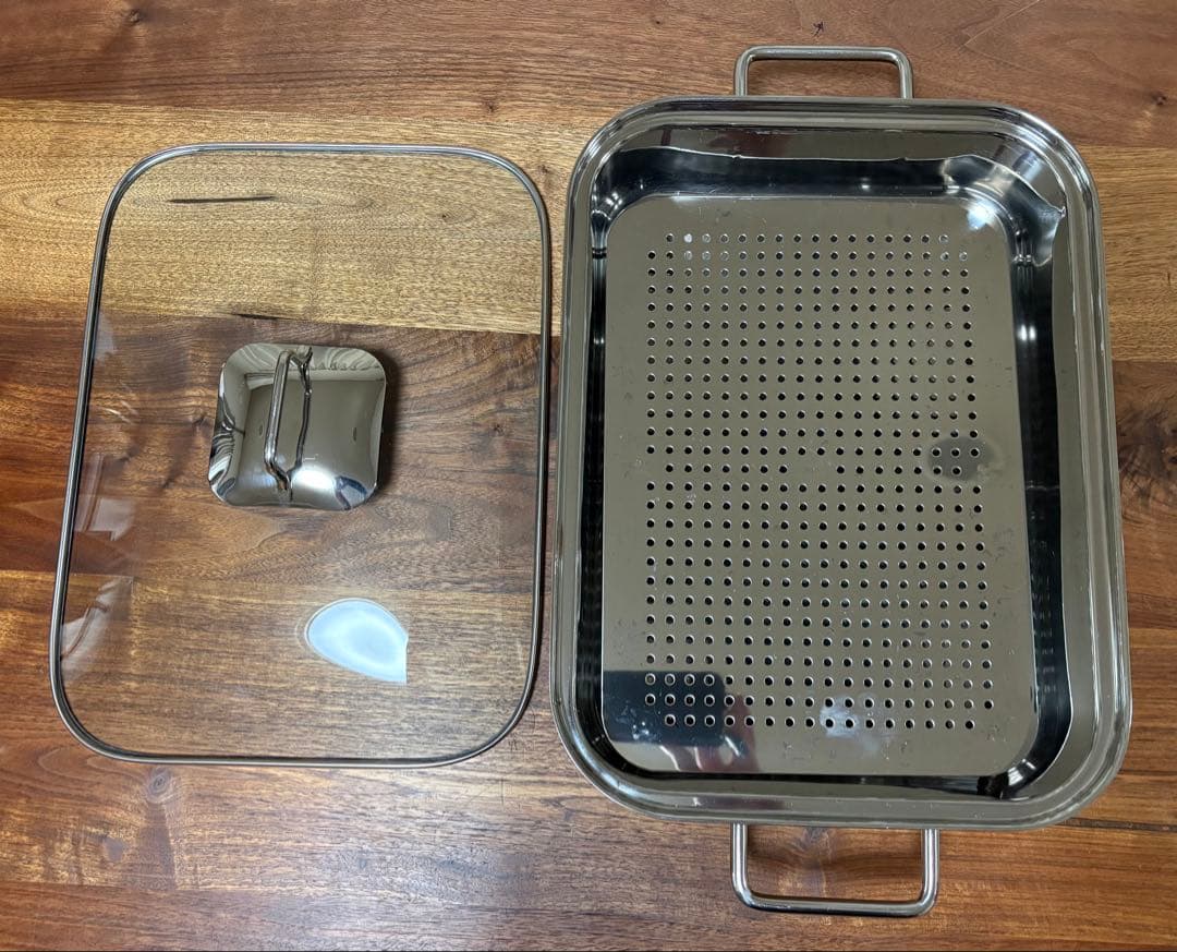WMF TRANSTHERM スクエアパン 蒸し器台付 大型　おでんなど