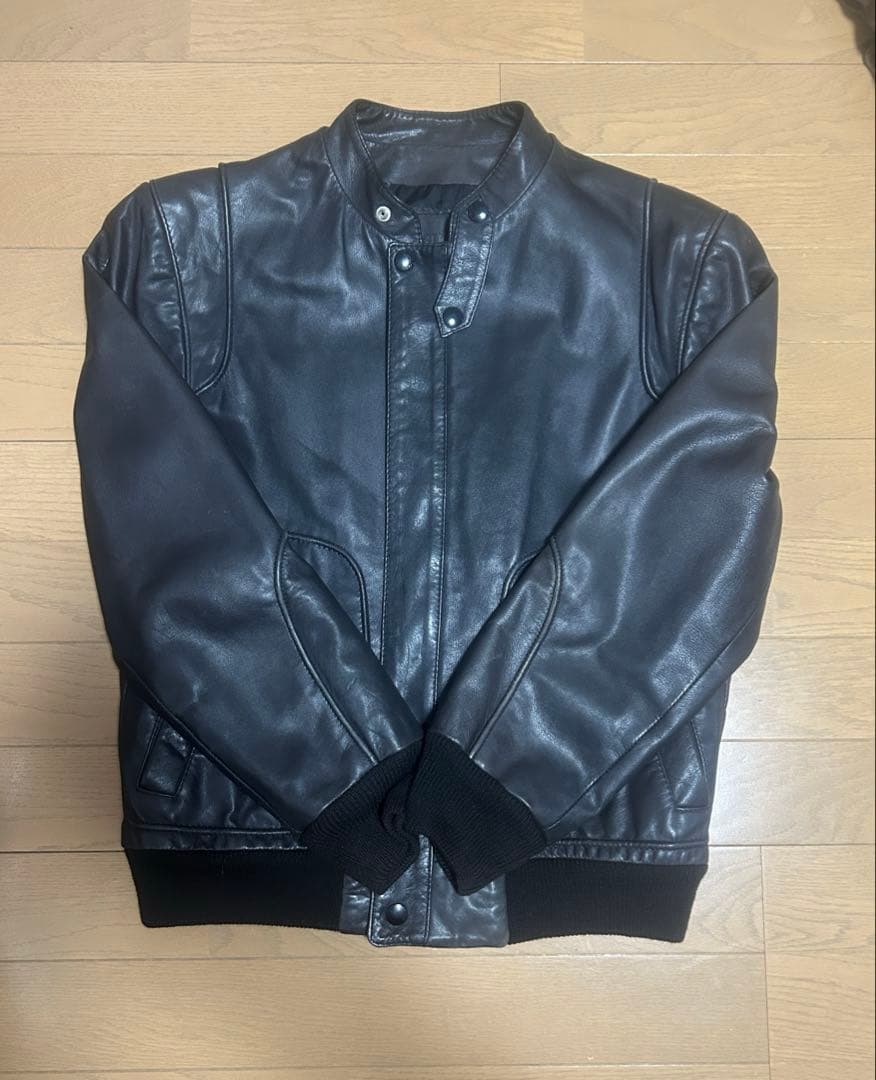 最安値GUCCIレザージャケット80-90s