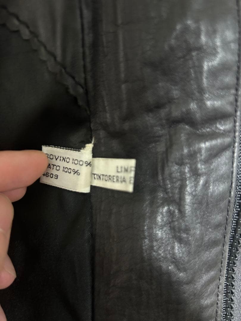 最安値GUCCIレザージャケット80-90s