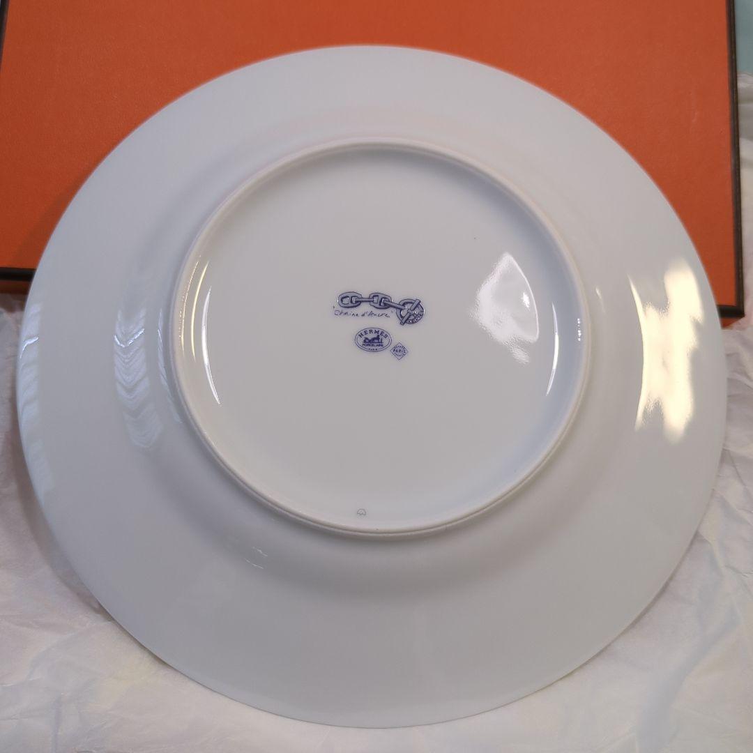 新品未使用♥エルメスHERMES 青いチェーン模様 洋食器 箱付き◇お買い得品✨