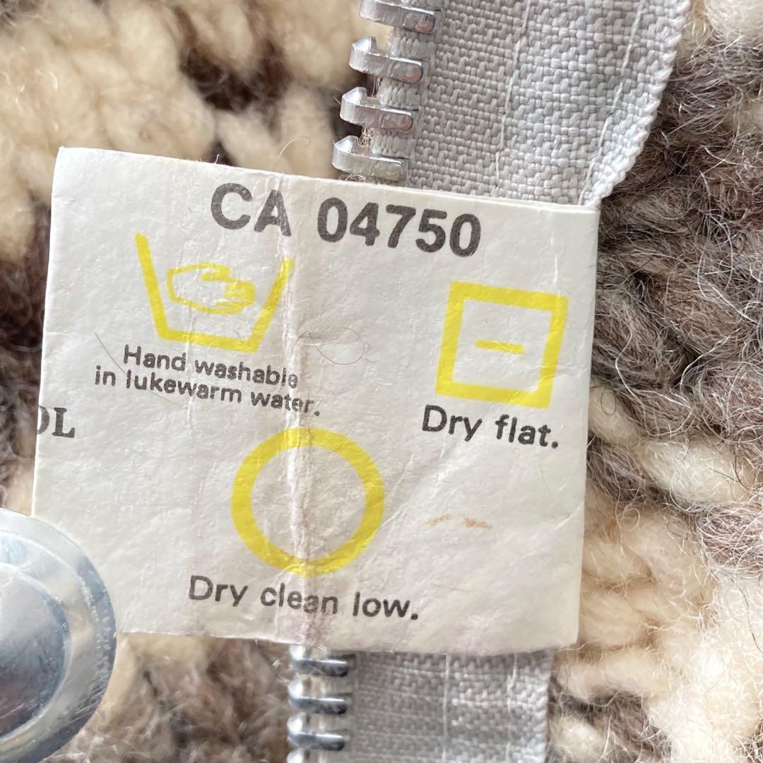 カデュマウス カウチンセーター ジップアップ イーグル カナダ製