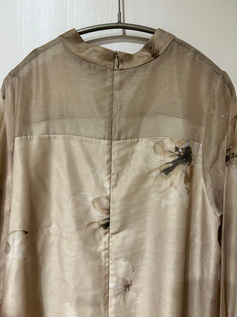 美品　willfully オケージョンドレス ワンピース TAN フリーサイズ