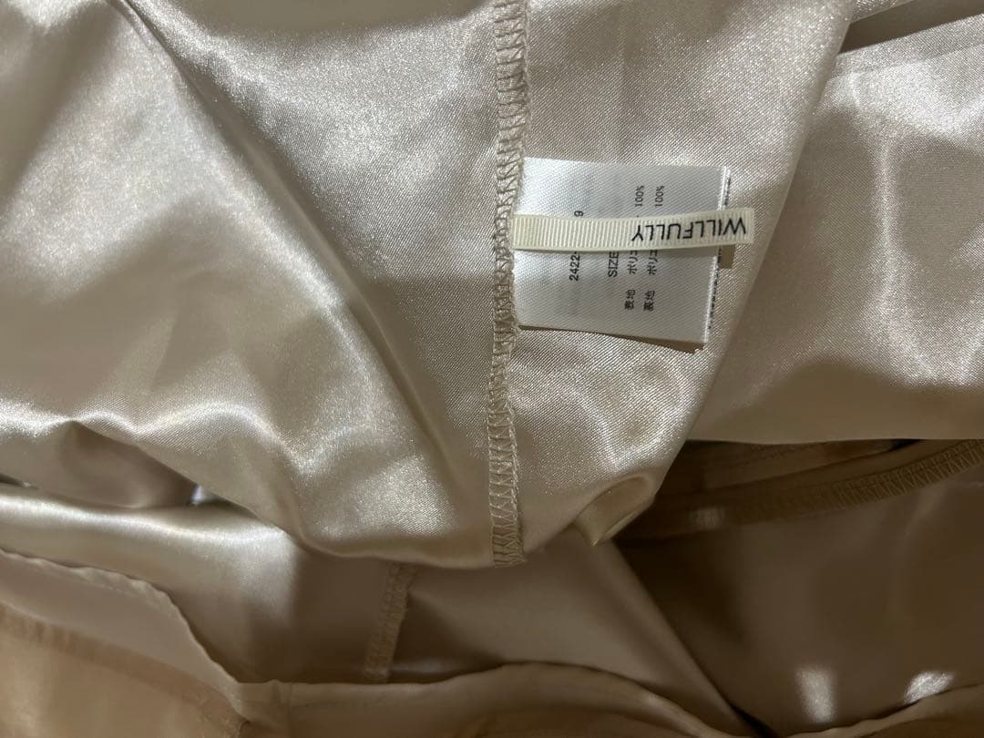 美品　willfully オケージョンドレス ワンピース TAN フリーサイズ