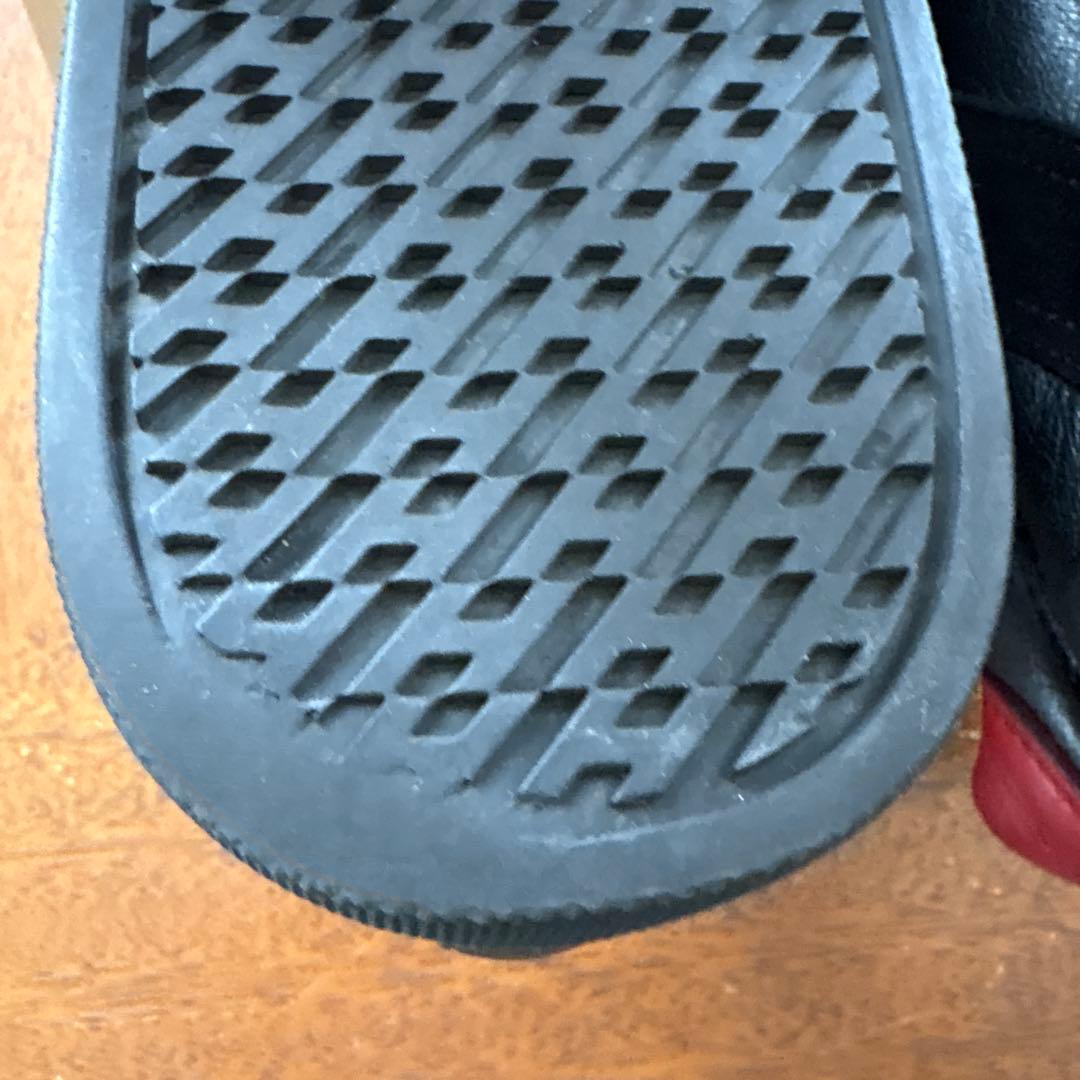 美品 エルメス HERMES レザー ベルクロ スニーカー ブラック サイズ43