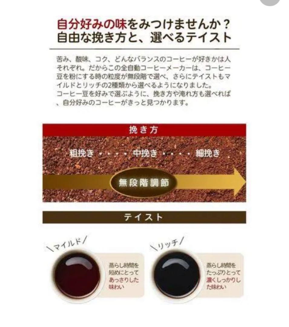 【新品】シロカ コーン式全自動コーヒーメーカー SC-C122