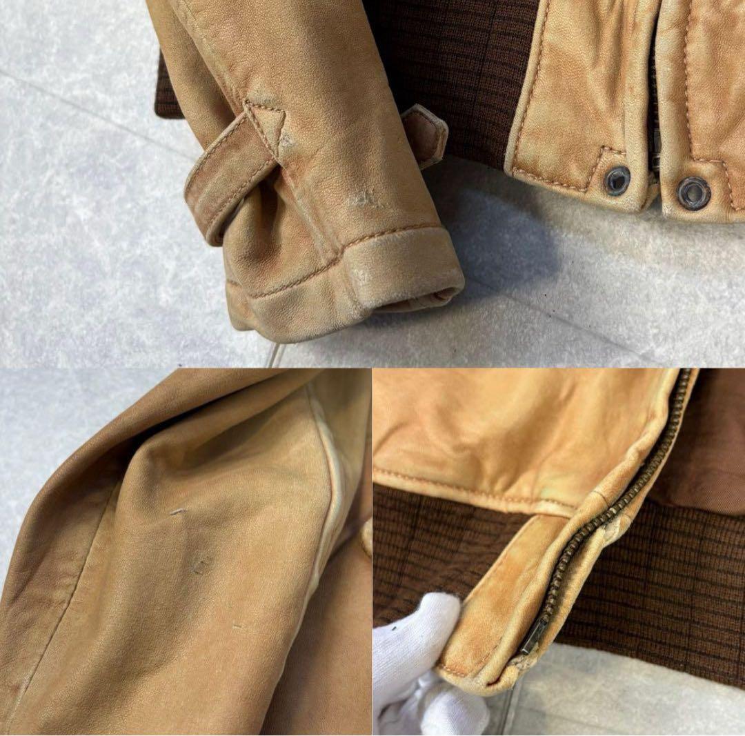 断*！様 入手困難✨ 90'sラルフローレン ヴィンテージ ラムレザー ジャケッ