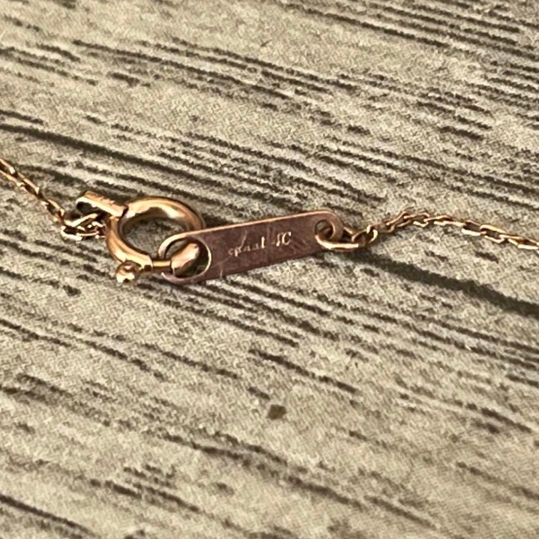 美品Canal 4℃ K10 PG ジルコニア3石 ブレスレット ピンクゴールド