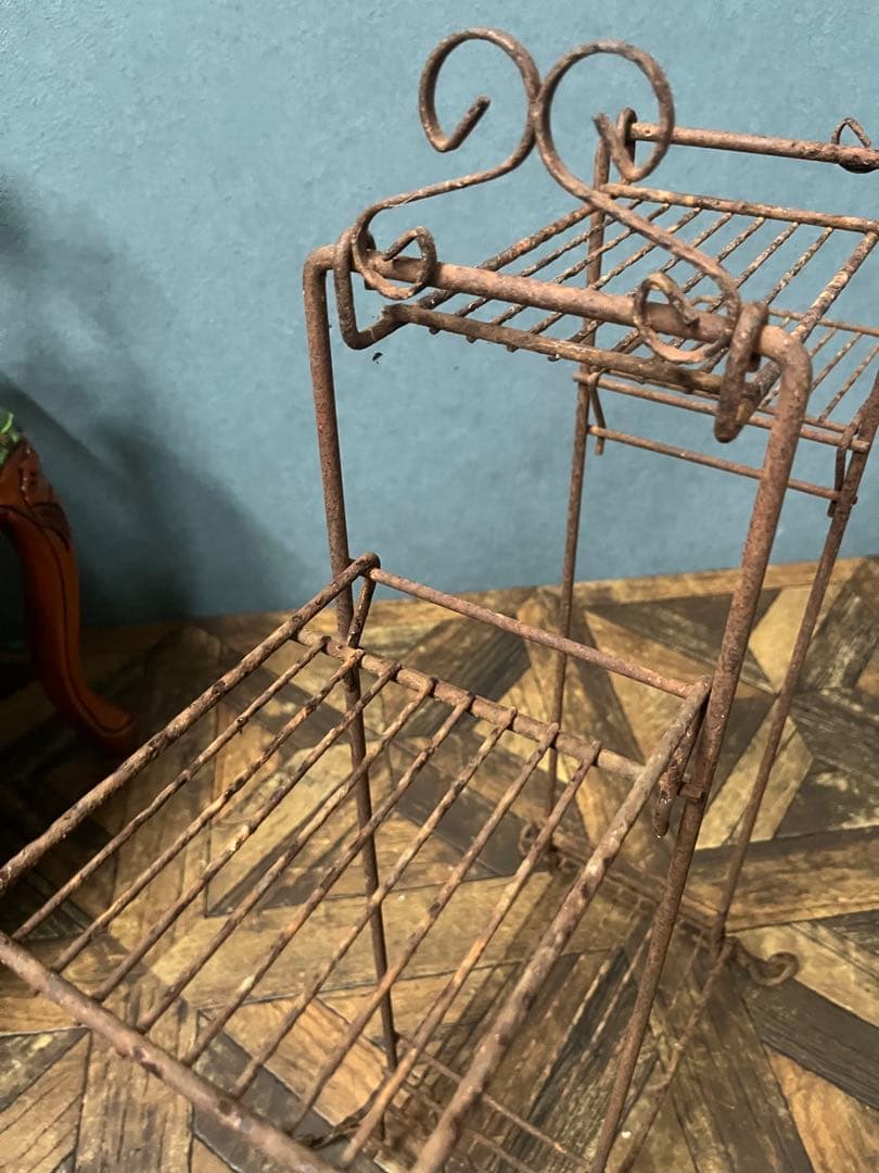 アイアン 鉄製ラック 昭和レトロ ビンテージ ヴィンテージ ガーデン