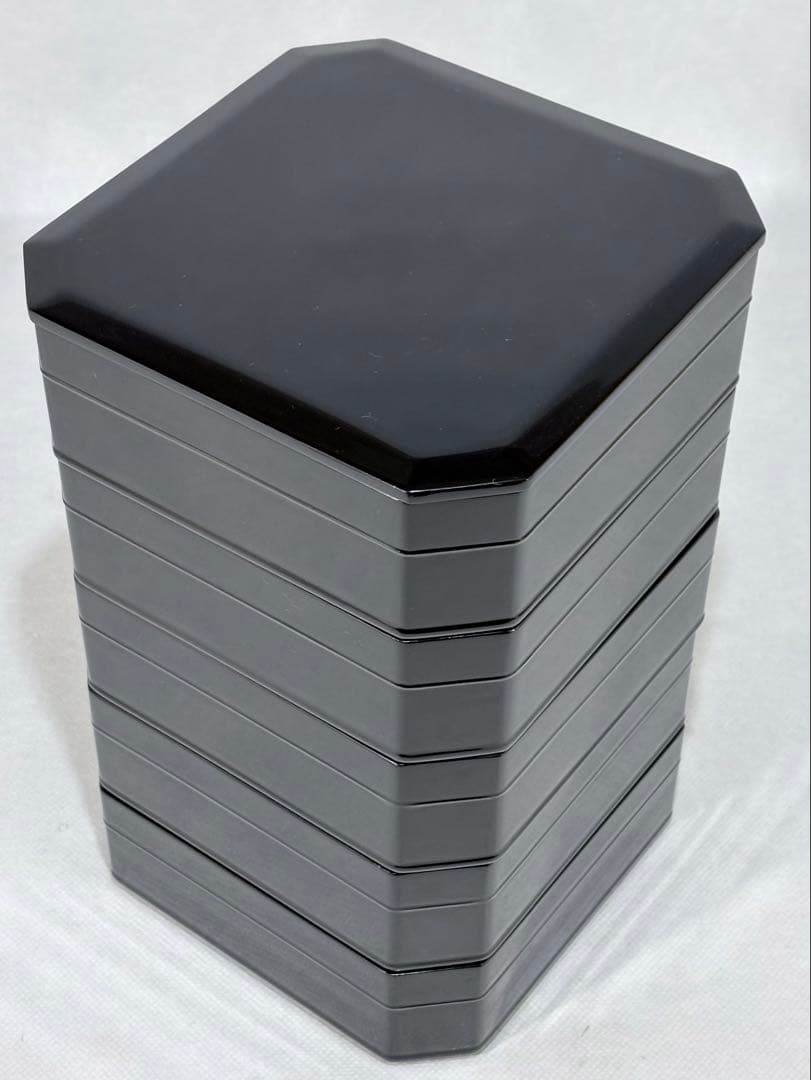 輪島塗　茶平一斎作　縁高重美品　共箱　茶道具　懐石道具　送料込