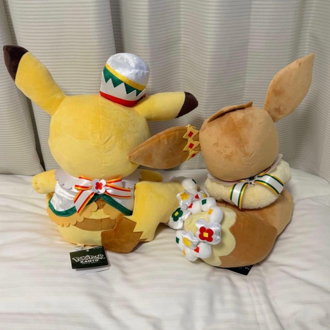 ポケパークカントー ピカチュウ イーブイ ぬいぐるみ 大