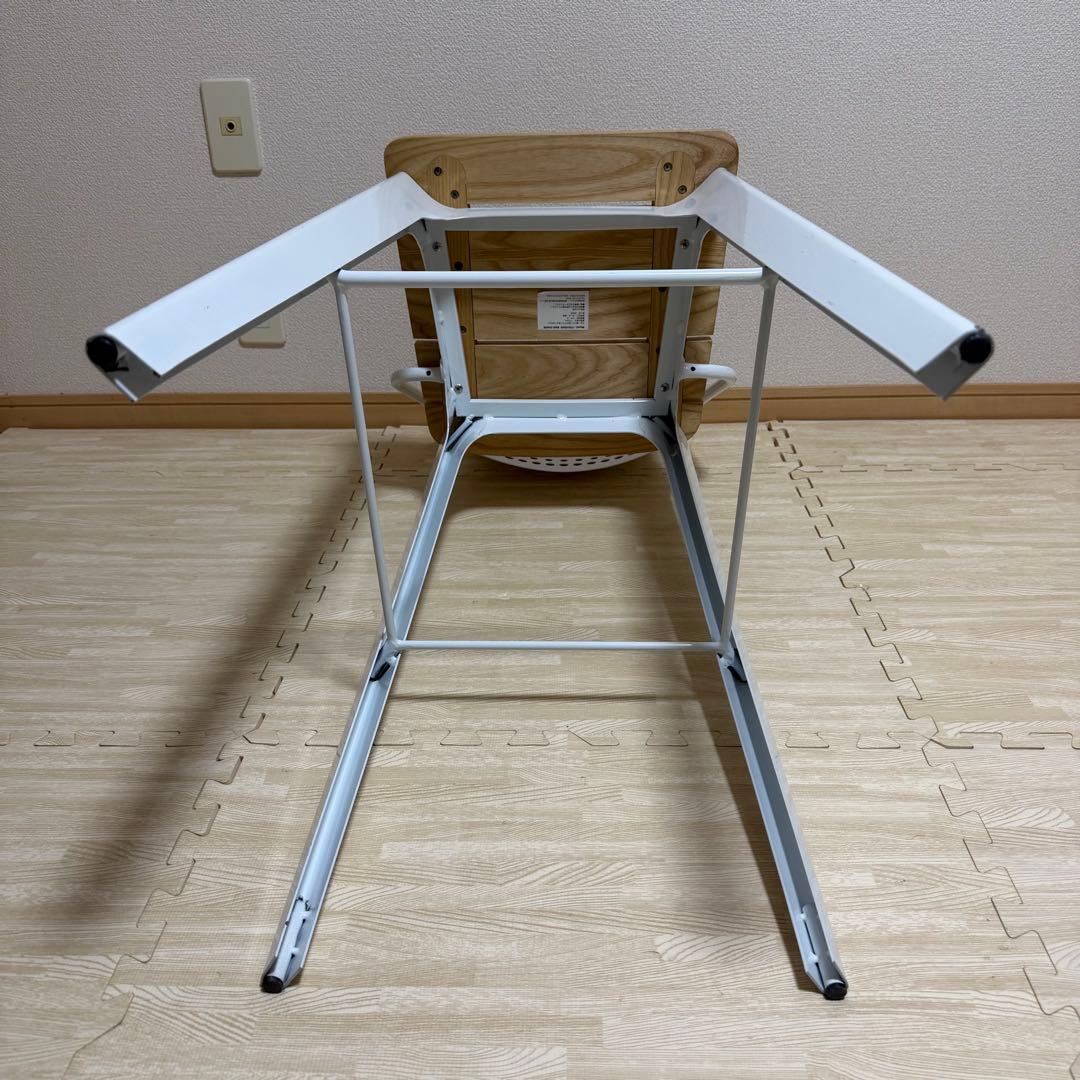 DULTON ダルトン バーチェア ハイチェア 木製座面 白　①