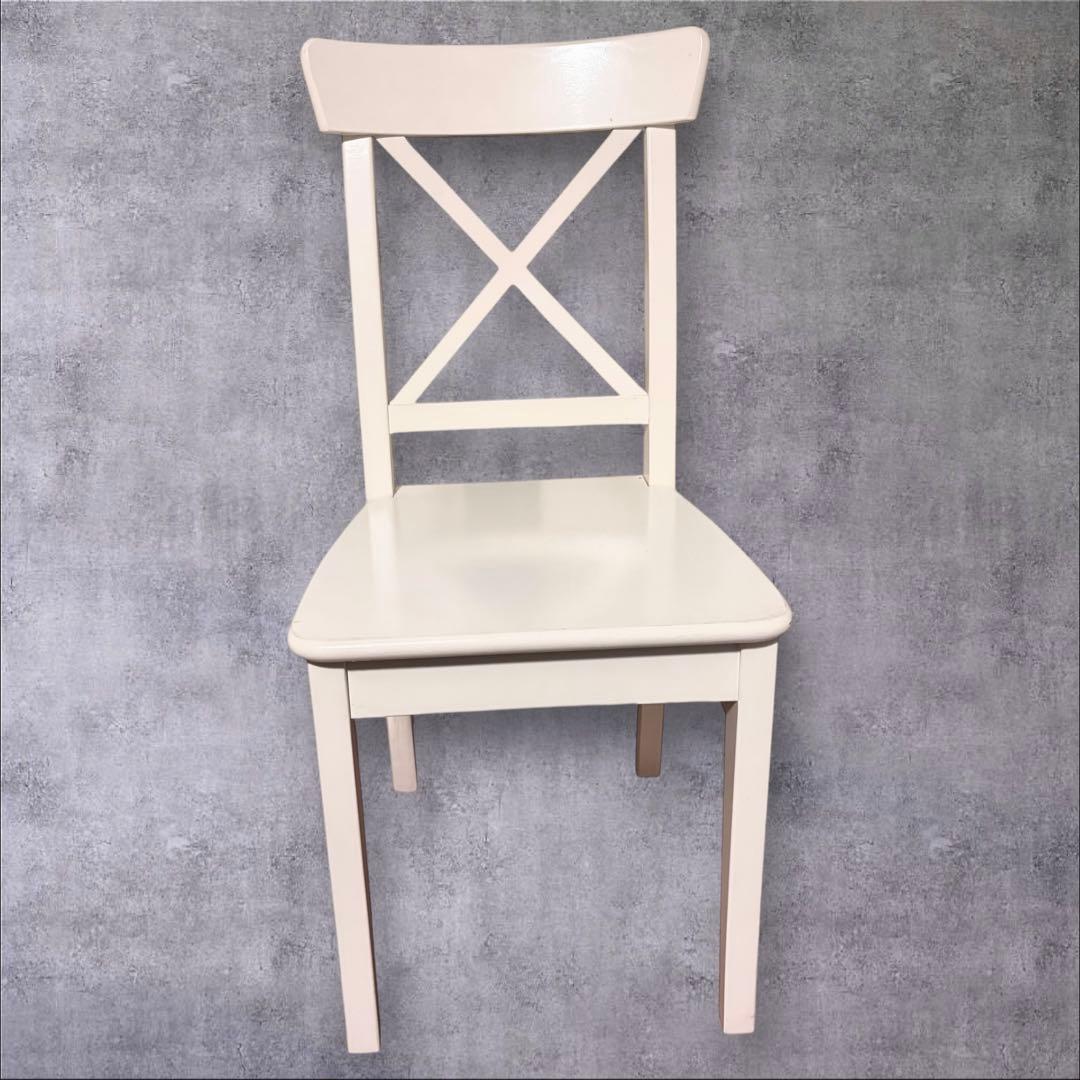 2客セット　IKEA INGOLF イケア　椅子 白 ホワイト　ダイニングチェア