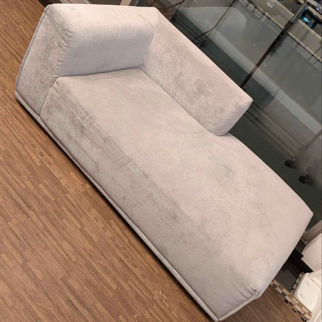 Francfranc メーネ カウチ R ライトグレー (W810)