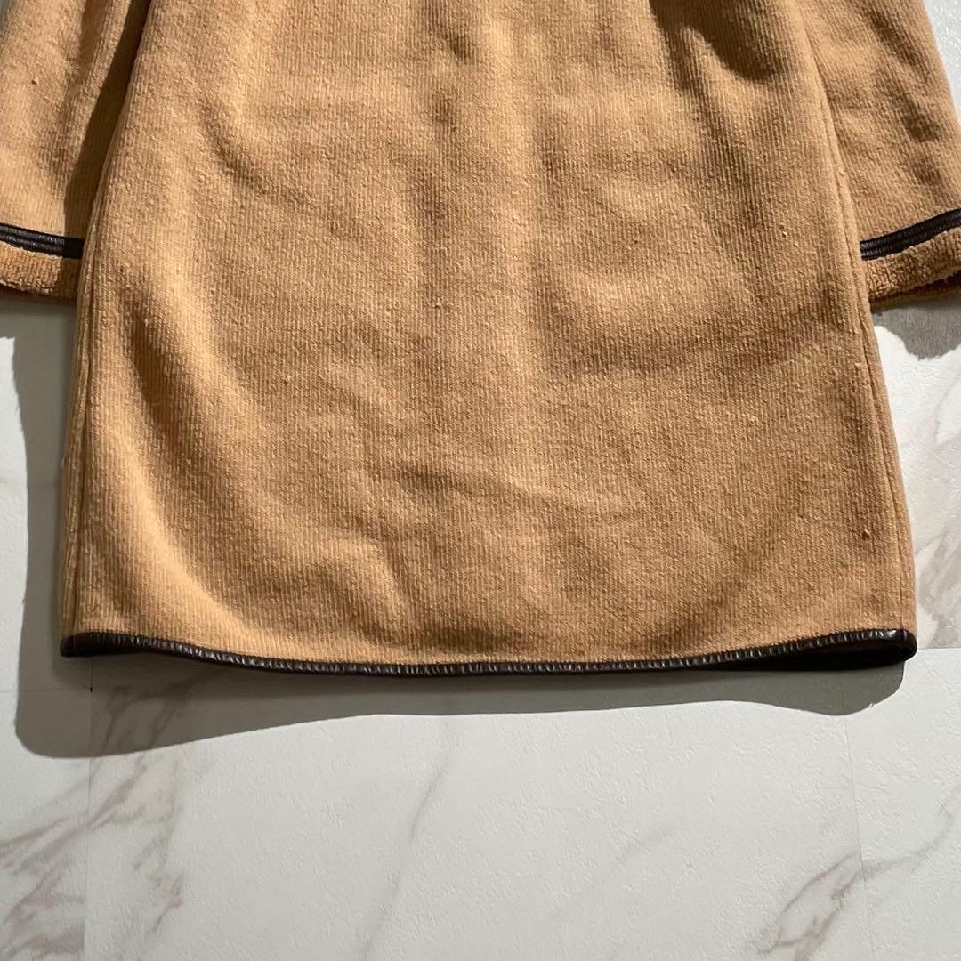ジャケット・アウター CELINE Long Coat 90% Camel Leather L