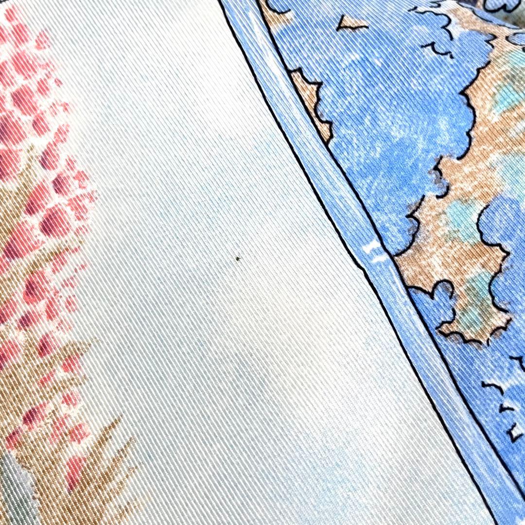 【美品】HERMES エルメス カレ90 シルク スカーフ GIVERNY 庭