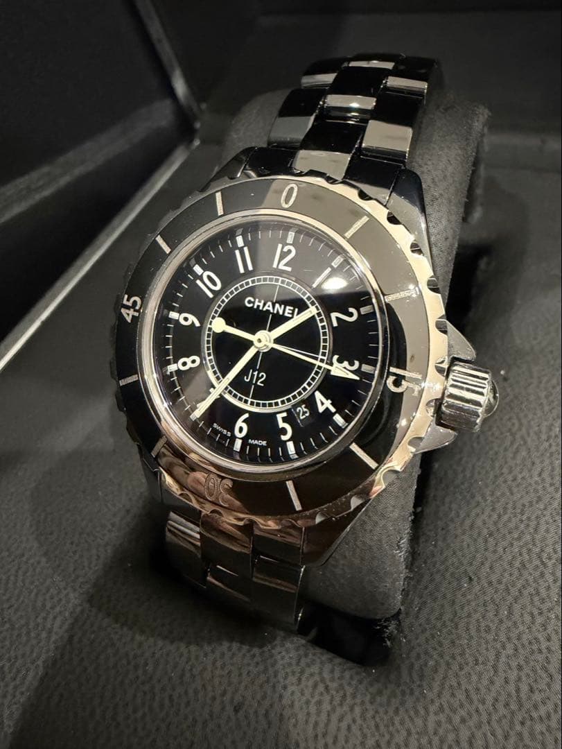 年末SALE CHANEL J12 33ミリ　電池新品　H0682 レディース