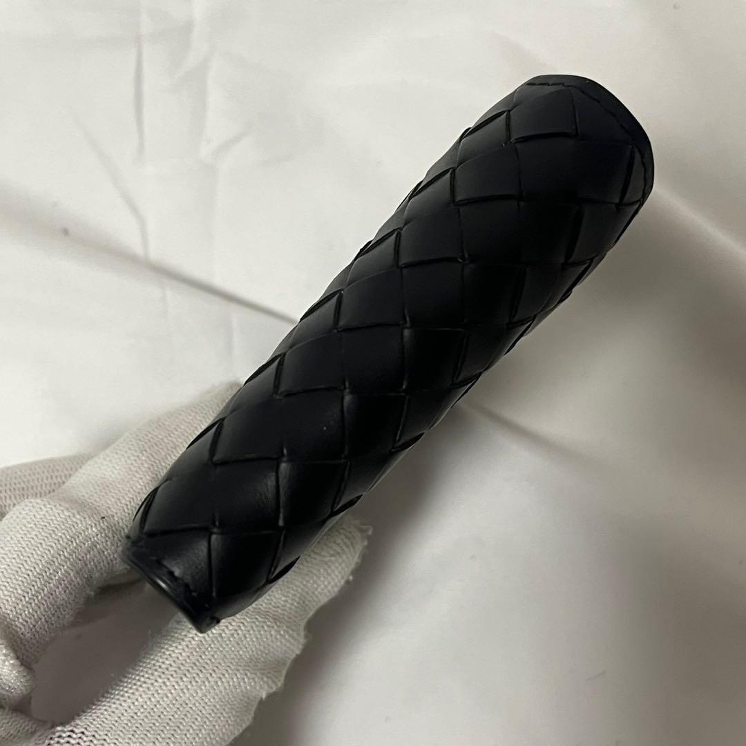 未使用✨　Bottega Veneta 折り財布　イントレチャート　レザー　黒
