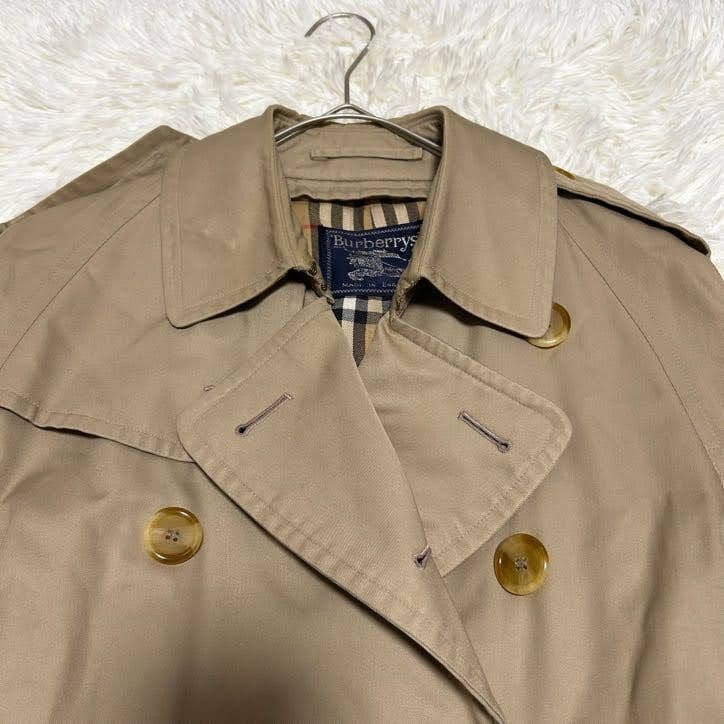 90s BURBERRY バーバリー トレンチコート ノバチェック 男女兼用